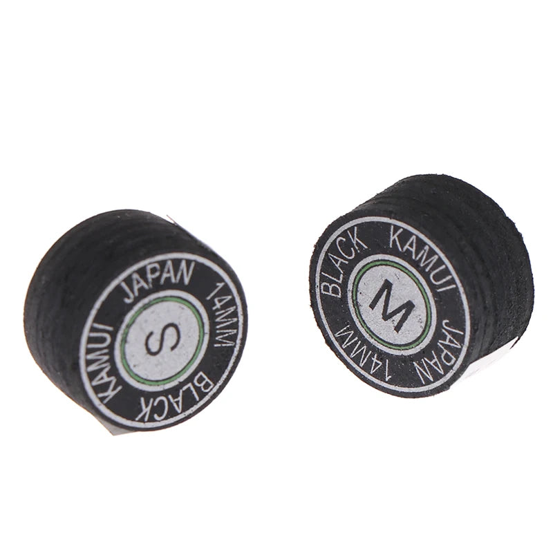 1Pc 14MM SS/S/M/H Cue Tip Quality Pool Billiard Leather Cue Tip Nine-Ball Cue Head Snooker Cue Tip Billiard Accessories