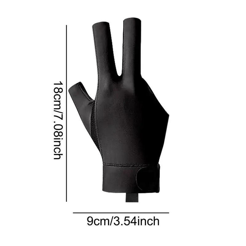 Pool Gloves 3 Finger Professional Snooker Pool Gloves Lightweight And Non-Slip Universal Billiards Accessories For Right Hand