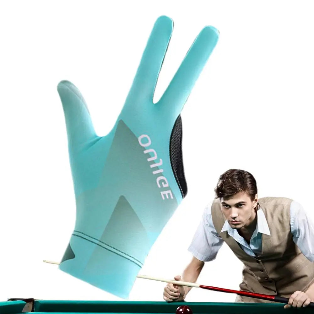 3 Finger Single Pool Gloves Non-Slip Pool & Billiards Gloves Breathable Wear-Resistant Cue Action Gloves Billiards Accessories