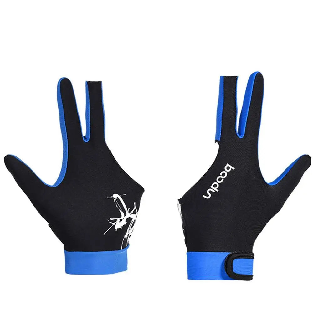 Billiard Gloves Left Hand Workout Gloves Comfortable Thin Slip Adjustable Durable Double Stitched 3 Finger Predator Pool
