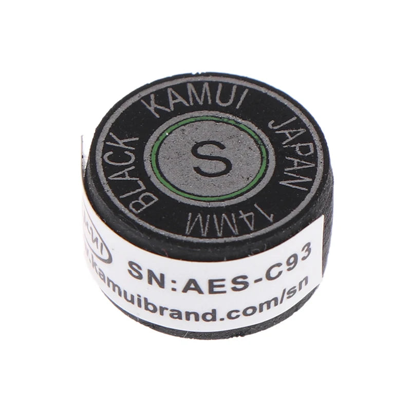 1Pc 14MM SS/S/M/H Cue Tip Quality Pool Billiard Leather Cue Tip Nine-Ball Cue Head Snooker Cue Tip Billiard Accessories