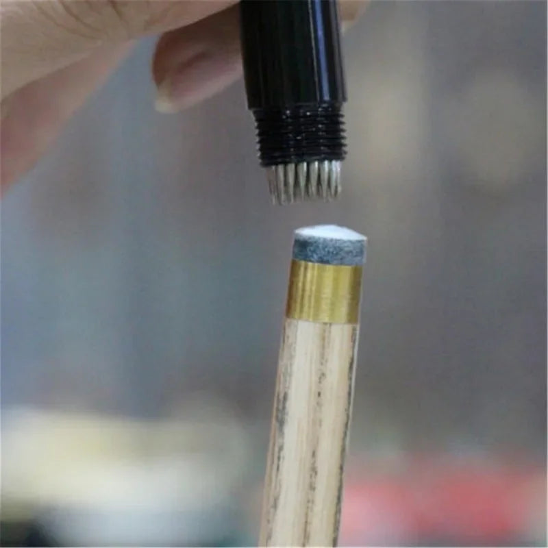2 Styles Cue Tip Shaper Billiard Snooker Pool Cue Tip Shaper Snooker Cue Tips Multifunction Tool Shaper Scuffer Aerator Tapper