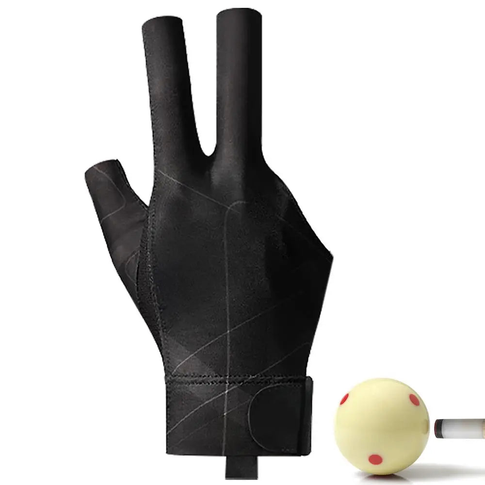 Pool Gloves 3 Finger Professional Snooker Pool Gloves Lightweight And Non-Slip Universal Billiards Accessories For Right Hand