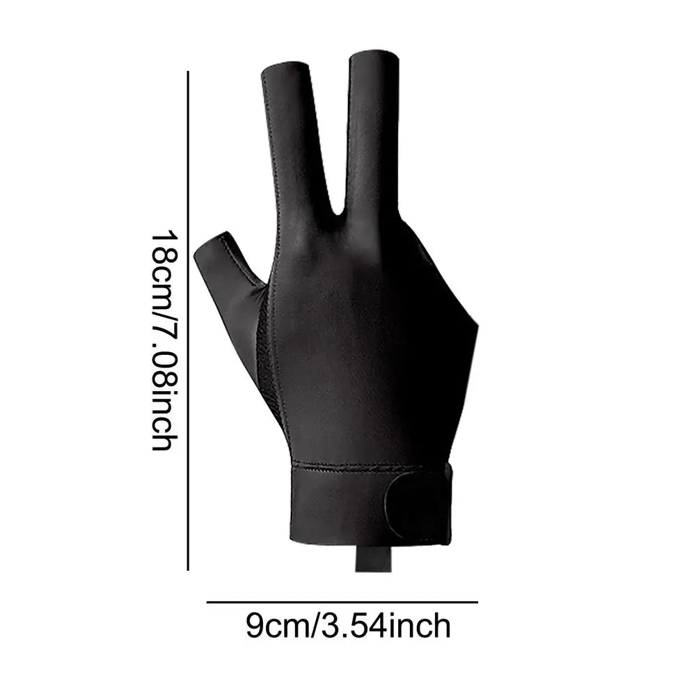 Pool Gloves 3 Finger Professional Snooker Pool Gloves Lightweight And Non-Slip Universal Billiards Accessories For Right Hand