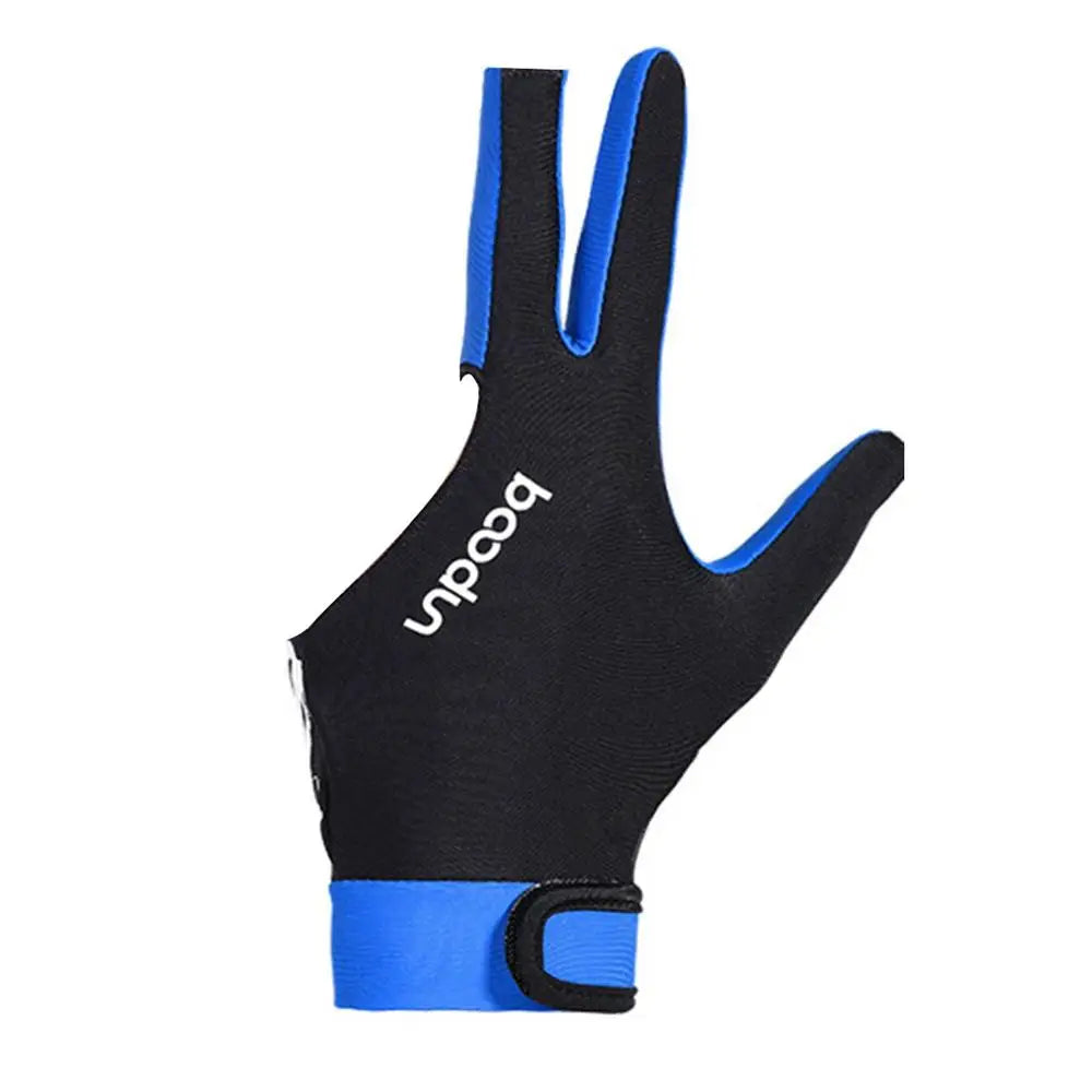 Billiard Gloves Left Hand Workout Gloves Comfortable Thin Slip Adjustable Durable Double Stitched 3 Finger Predator Pool