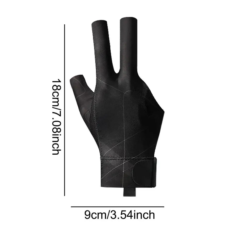 Pool Gloves 3 Finger Professional Snooker Pool Gloves Lightweight And Non-Slip Universal Billiards Accessories For Right Hand
