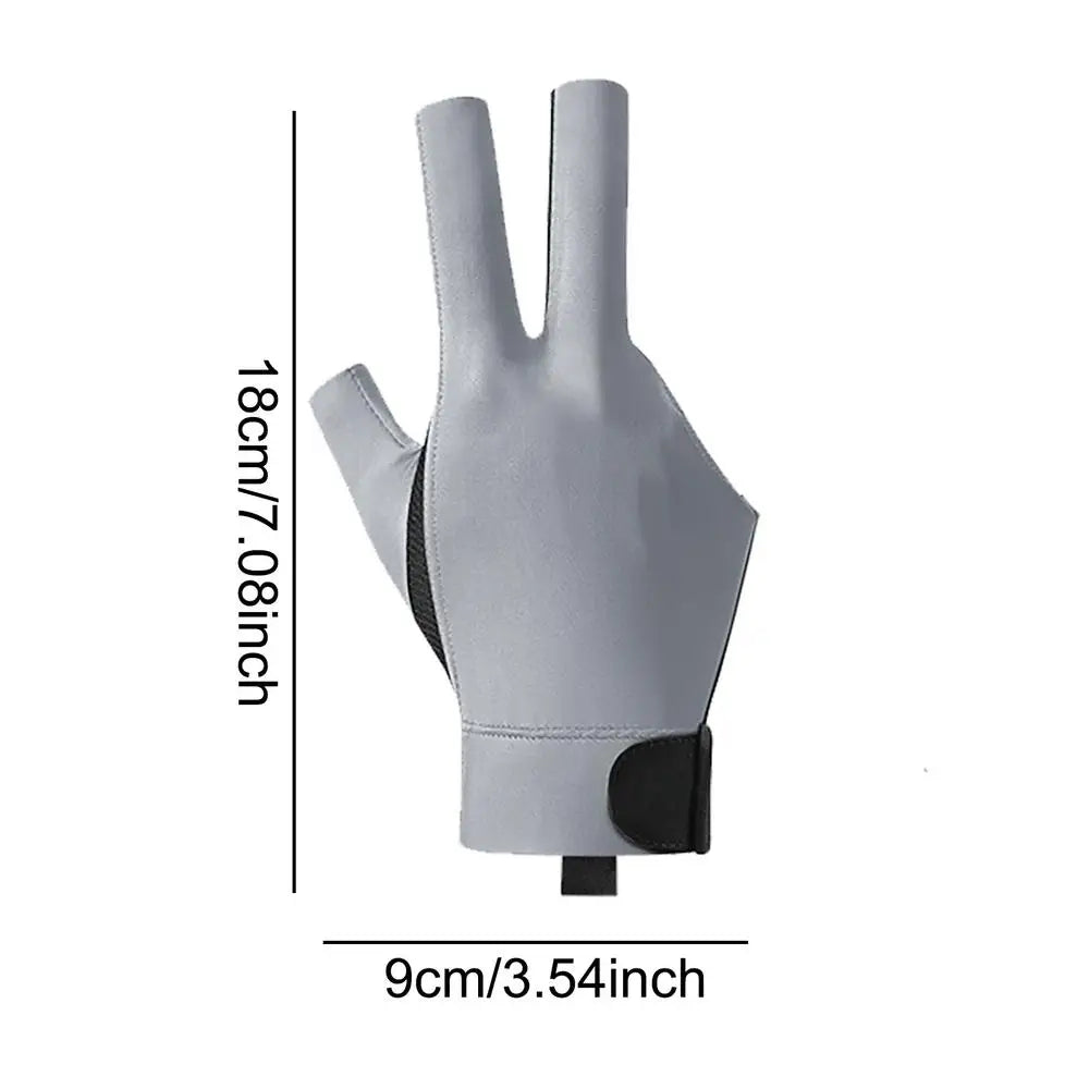 Pool Gloves 3 Finger Professional Snooker Pool Gloves Lightweight And Non-Slip Universal Billiards Accessories For Right Hand