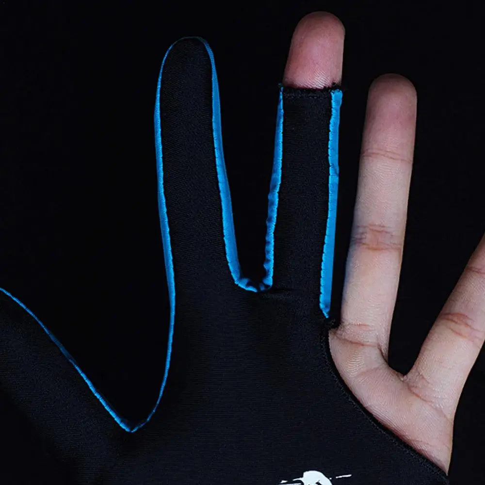 Billiard Gloves Left Hand Workout Gloves Comfortable Thin Slip Adjustable Durable Double Stitched 3 Finger Predator Pool
