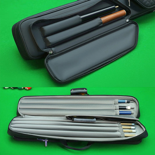 Pool Cue Bag 1/2 Jointed Cue Case Dustproof Portable Billiard Pool Cue Carrying Bag for Travel Outdoor Billiard Accessories