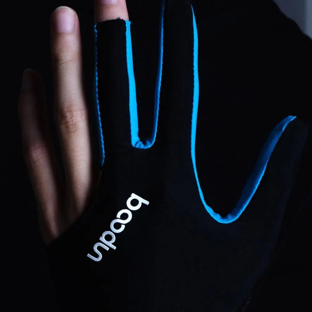 Billiard Gloves Left Hand Workout Gloves Comfortable Thin Slip Adjustable Durable Double Stitched 3 Finger Predator Pool