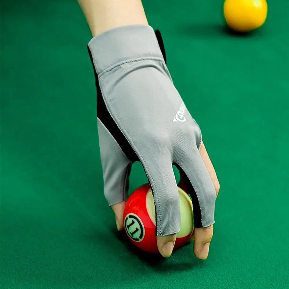 Pool Gloves 3 Finger Professional Snooker Pool Gloves Lightweight And Non-Slip Universal Billiards Accessories For Right Hand