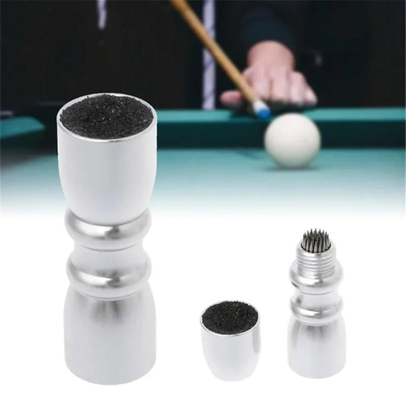 2 Styles Cue Tip Shaper Billiard Snooker Pool Cue Tip Shaper Snooker Cue Tips Multifunction Tool Shaper Scuffer Aerator Tapper