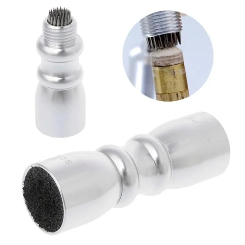 2 Styles Cue Tip Shaper Billiard Snooker Pool Cue Tip Shaper Snooker Cue Tips Multifunction Tool Shaper Scuffer Aerator Tapper