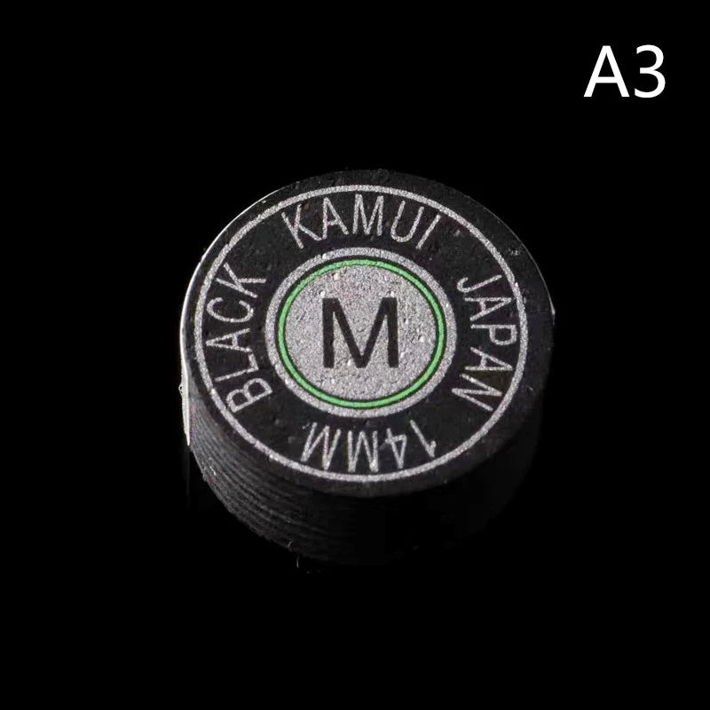 1Pc 14MM SS/S/M/H Cue Tip Quality Pool Billiard Leather Cue Tip Nine-Ball Cue Head Snooker Cue Tip Billiard Accessories