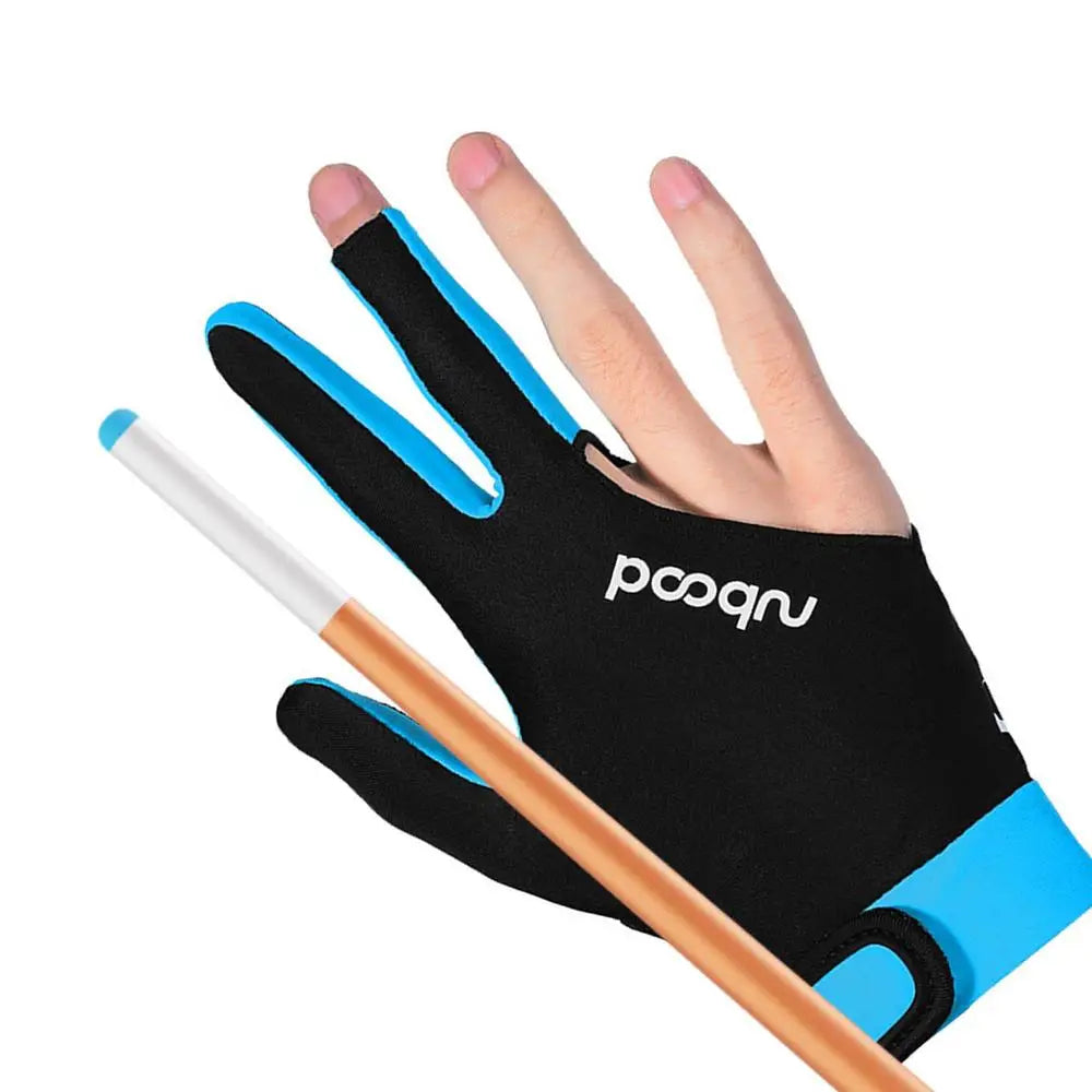 Billiard Gloves Left Hand Workout Gloves Comfortable Thin Slip Adjustable Durable Double Stitched 3 Finger Predator Pool