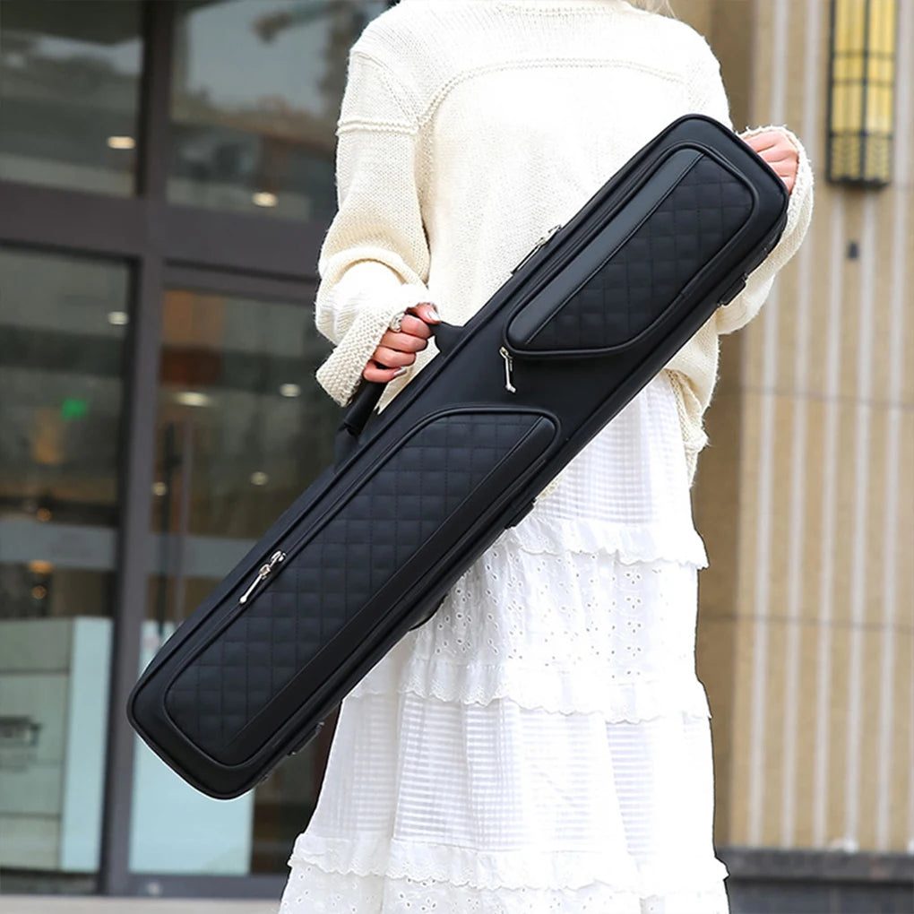 Pool Cue Bag 1/2 Jointed Cue Case Dustproof Portable Billiard Pool Cue Carrying Bag for Travel Outdoor Billiard Accessories