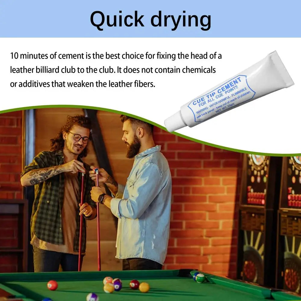 Billiard Cue Tip Glue Billiard Cue Repair Pool Billiard Pool Cue Tip Repair & Accessory Increase Friction Cue Tip Repair Tool