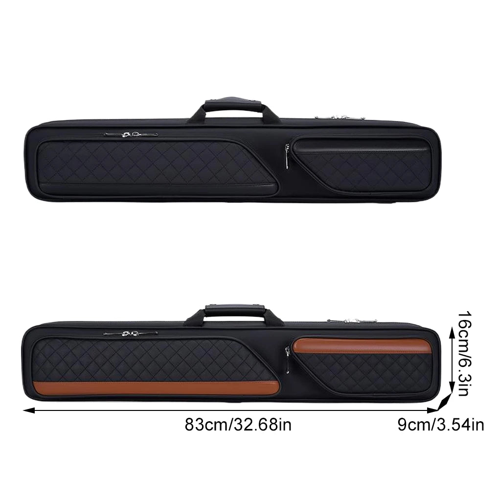 Pool Cue Bag 1/2 Jointed Cue Case Dustproof Portable Billiard Pool Cue Carrying Bag for Travel Outdoor Billiard Accessories