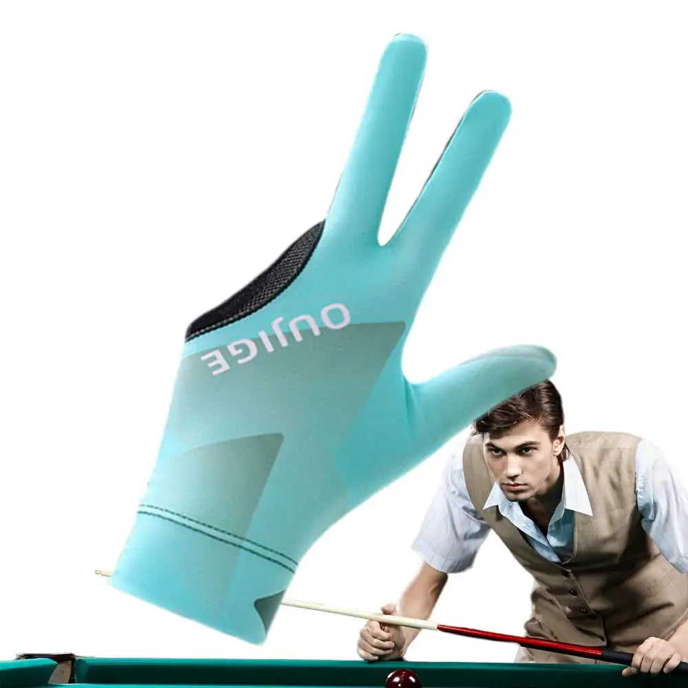 3 Finger Single Pool Gloves Non-Slip Pool & Billiards Gloves Breathable Wear-Resistant Cue Action Gloves Billiards Accessories